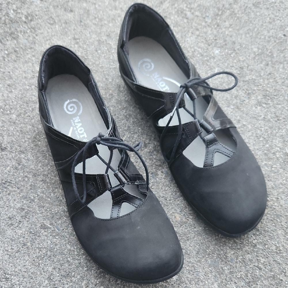 Naot TIMU Women's Black Lace-Up Shoes Size 42